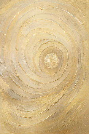 Canvas Painting "Circles of Time" – Textured Modern & Elegant Painting