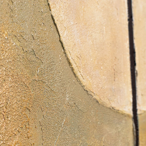 Moderne abstrakte Wandkunst in einem minimalistischen Wohnzimmer