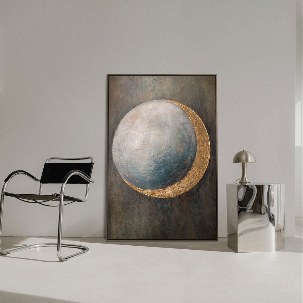 Abstract Painting on Canvas "Heat of the Universe" – Modern Wall Decoration