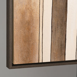 Modernes abstraktes Gemälde gerahmt für zeitgemäße Wohnkonzepte