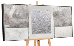 Handmade Abstract Acrylic Painting on Canvas 'Perfect Stability' with Frame