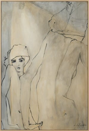 Modern art acrylic painting with frame "Amsterdam"
