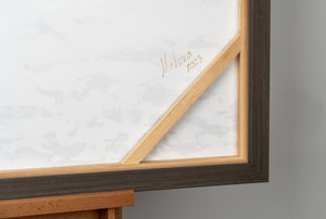 Framed canvas painting for living room "Milky Way II"