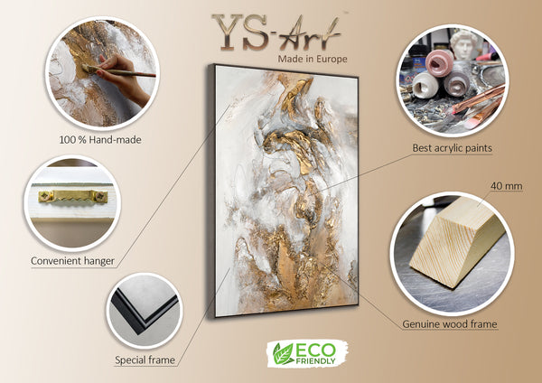 Unique wall decor with frame "The flow of happiness"