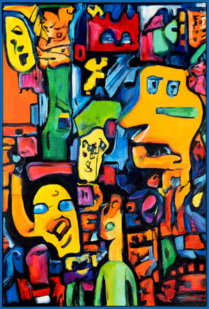 Künstlerische Acrylmalerei Struktur Deko