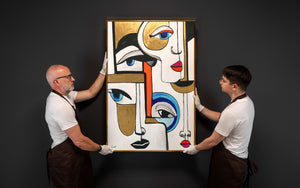 Moderne Wanddeko auf Leinwand