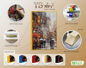Painting for living room with frame "Urban atmosphere"