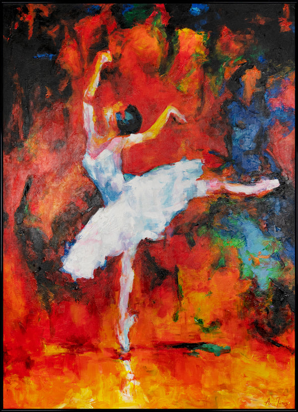 Wall art for living room with frame "Magical ballet"