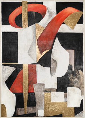 Abstract art "Graphic Rhythm" with frame wall decoration living room