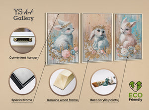 Acrylbild Struktur Kunstwerk Wanddeko