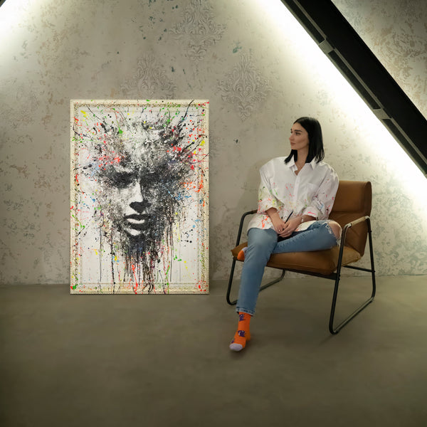 Modern Abstract Paintings with Frame – Wall Art Decor "Ethereal Picture"
