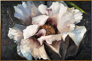 Large framed floral painting "Peonies II"