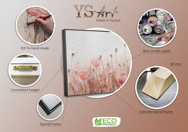Flower canvas wall art "April"