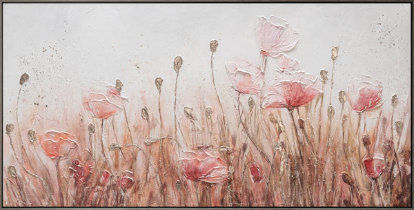 Acrylic flower painting on canvas "April"