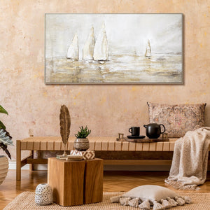 Textured canvas wall art "Solar glare"