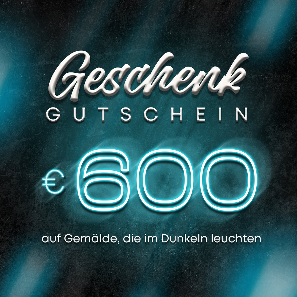 Gift card for a luminous painting 600 euros