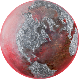 Glow in dark wall decor "Earth"