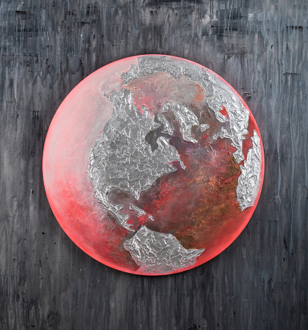 Glow in dark wall decor "Earth"