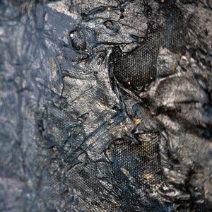 Glow in the dark wall art with frame "Magic map"