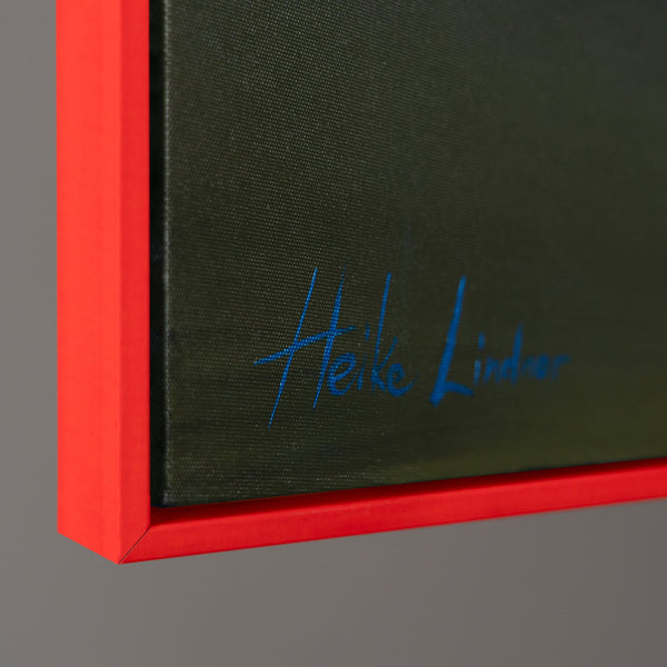 Glow in the dark wall decor with frame "Forest Horizons"