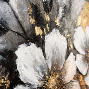 "The Glow of Colors" Acrylic Art – Canvas Painting and Black and White Abstract Art 115x50cm
