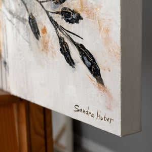 "The Glow of Colors" Acrylic Art – Canvas Painting and Black and White Abstract Art 115x50cm