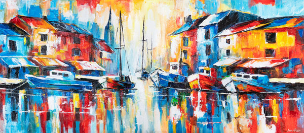 Künstlerische Acrylmalerei Struktur Deko