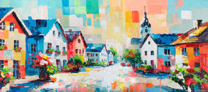 Künstlerische Acrylmalerei Struktur Deko