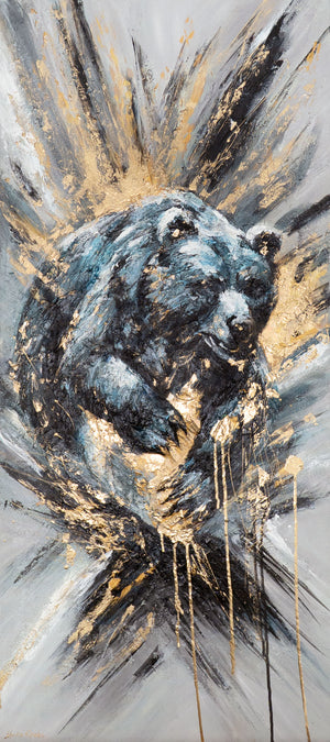 Künstlerische Acrylmalerei Struktur Deko