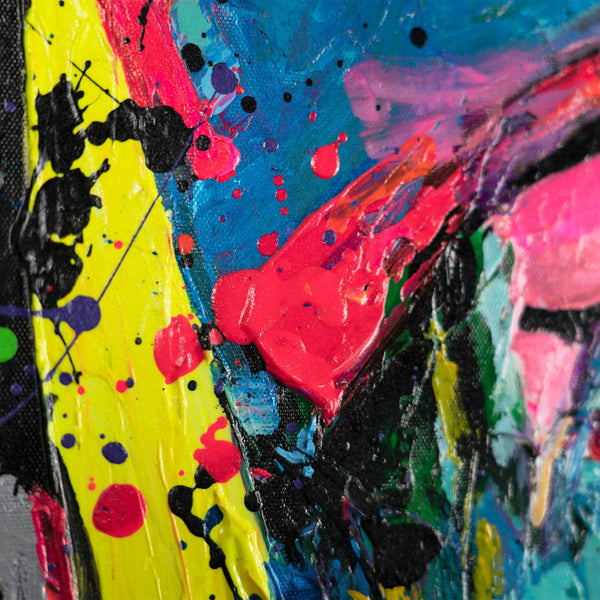 Handmade Paintings on Canvas with Frame "Emotions of Light"