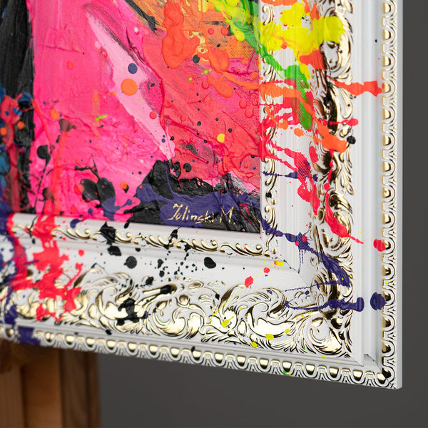 Handmade Paintings on Canvas with Frame "Emotions of Light"