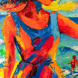 Handgemalte Acrylkunst Auf Leinwand