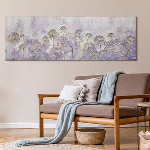 Flower Pictures Painted "Beginning of Spring" Acrylic Painting with Frame