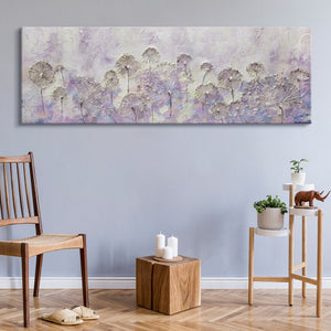 Flower Pictures Painted "Beginning of Spring" Acrylic Painting with Frame