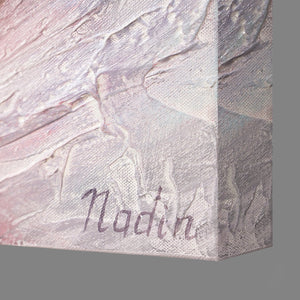 Flower Pictures Painted "Golden Peony" Canvas for Great Wall Decoration