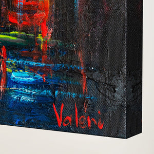 Acrylic painting pictures "Autumnal Avenue" hand-painted art pictures living room