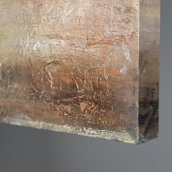 Modern pictures living room "Gold Tree" with frame acrylic painting