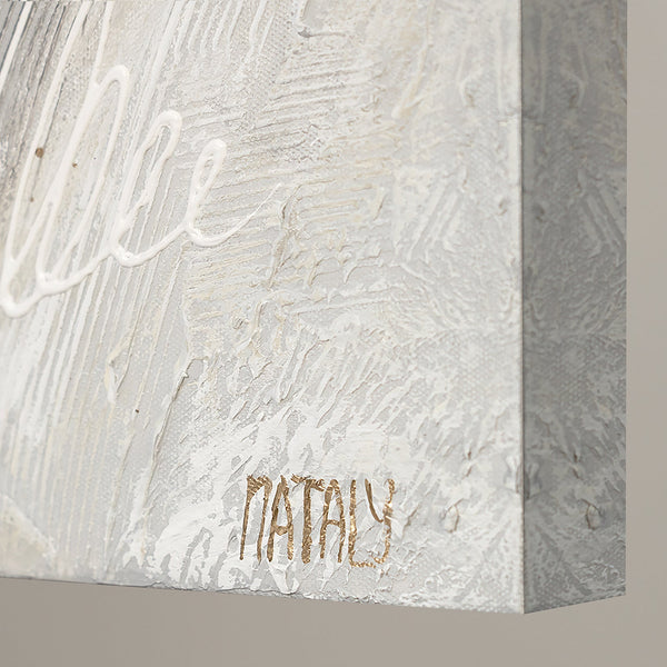 Acrylic flower painting on canvas "Spring flowers"