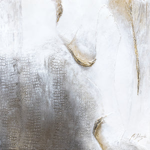 Abstract canvas art painting "Exotic" 40x40 inch