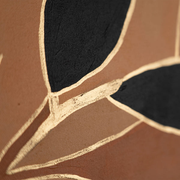 Nahaufnahme abstrakte Linien Acrylbild auf Leinwand