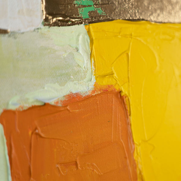 Detailansicht Acrylstruktur moderne Stadtlandschaft abstrakt