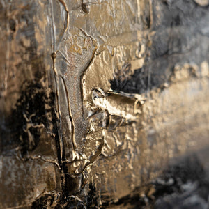 Goldene Struktur Acrylgemälde auf Leinwand