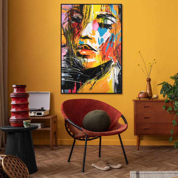 Handgemaltes Acrylbild abstrakte Kunst Palette der Gefühle