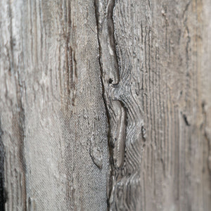 Texturdetail der Acrylmalerei in Grau- und Beigetönen