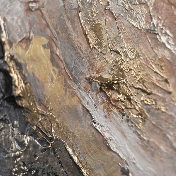 Detaillierte Struktur Acrylgemälde in Erdtönen