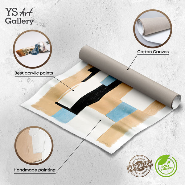 Infos zu Materialien und Struktur des modernen Acrylgemäldes