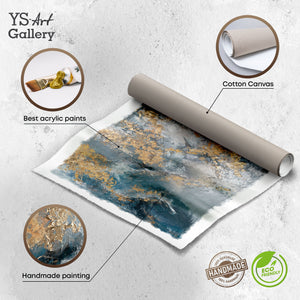 Infografik zu Material und Technik der strukturierten Acrylmalerei