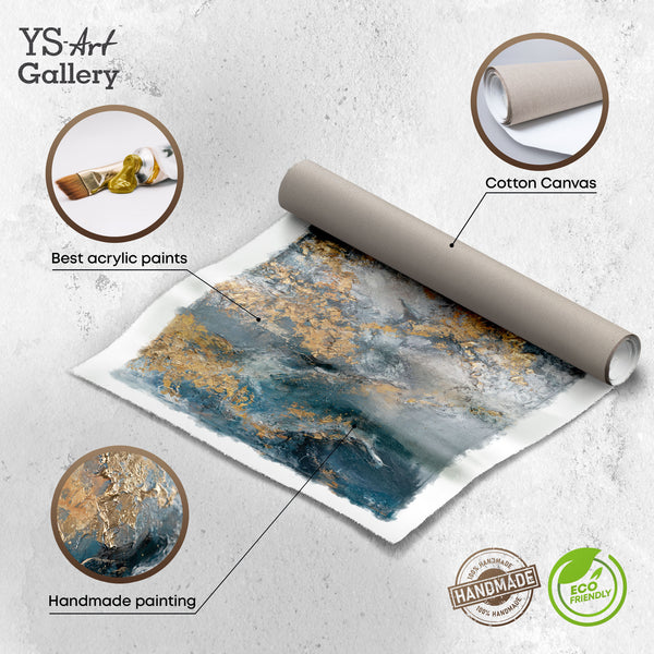 Infografik zu Material und Technik der strukturierten Acrylmalerei