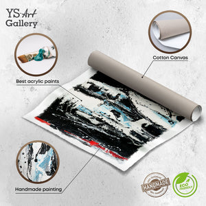 Infografik zur modernen Acrylstruktur auf Leinwand