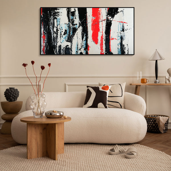 Acrylgemälde „Impuls“ als farbintensive Wanddeko im Interieur